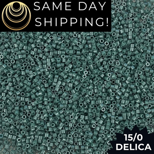 DBS0264 15/0 Miyuki Delica Beads Opaque Mallard Luster