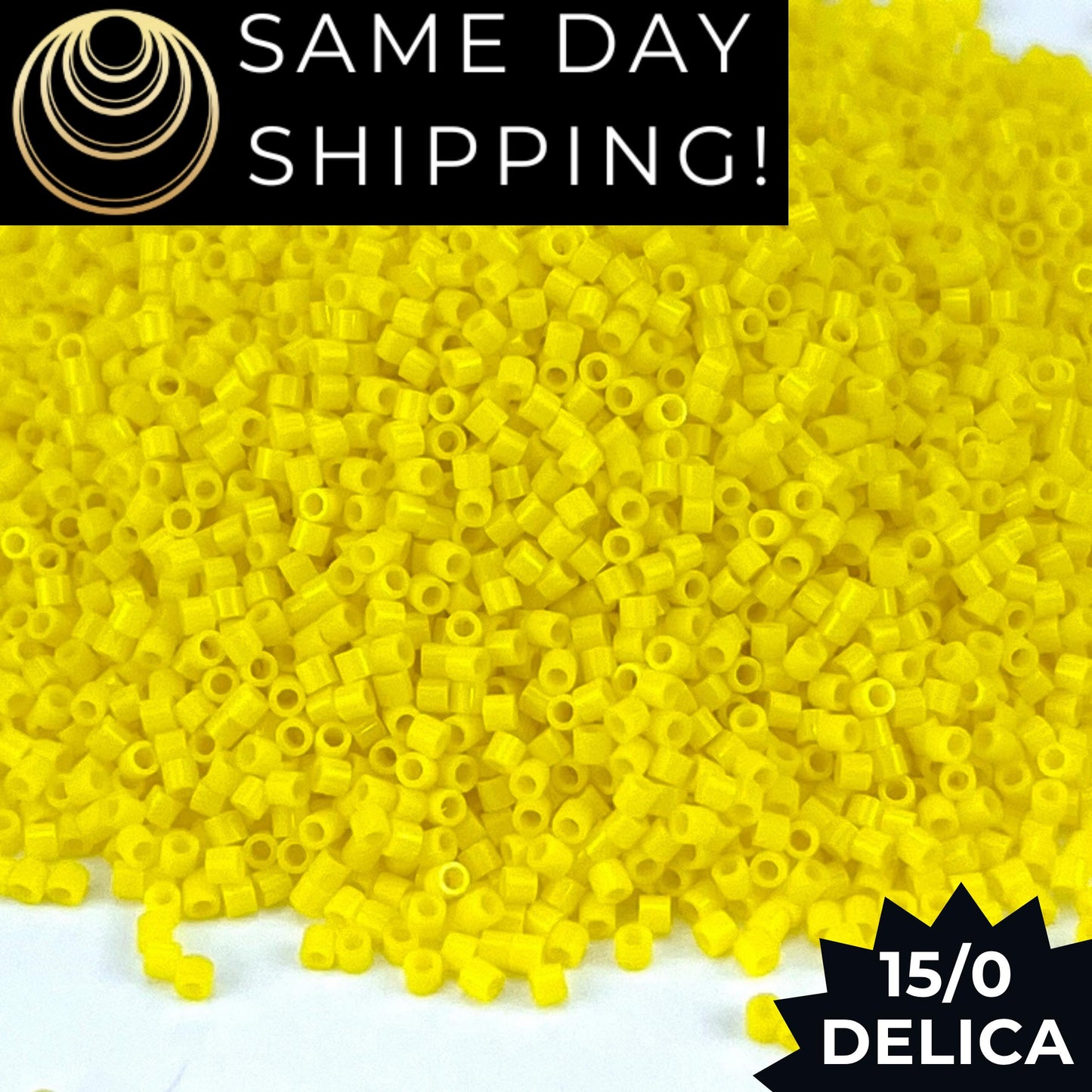 DBS0721 15/0 Miyuki Delica Beads Opaque Yellow
