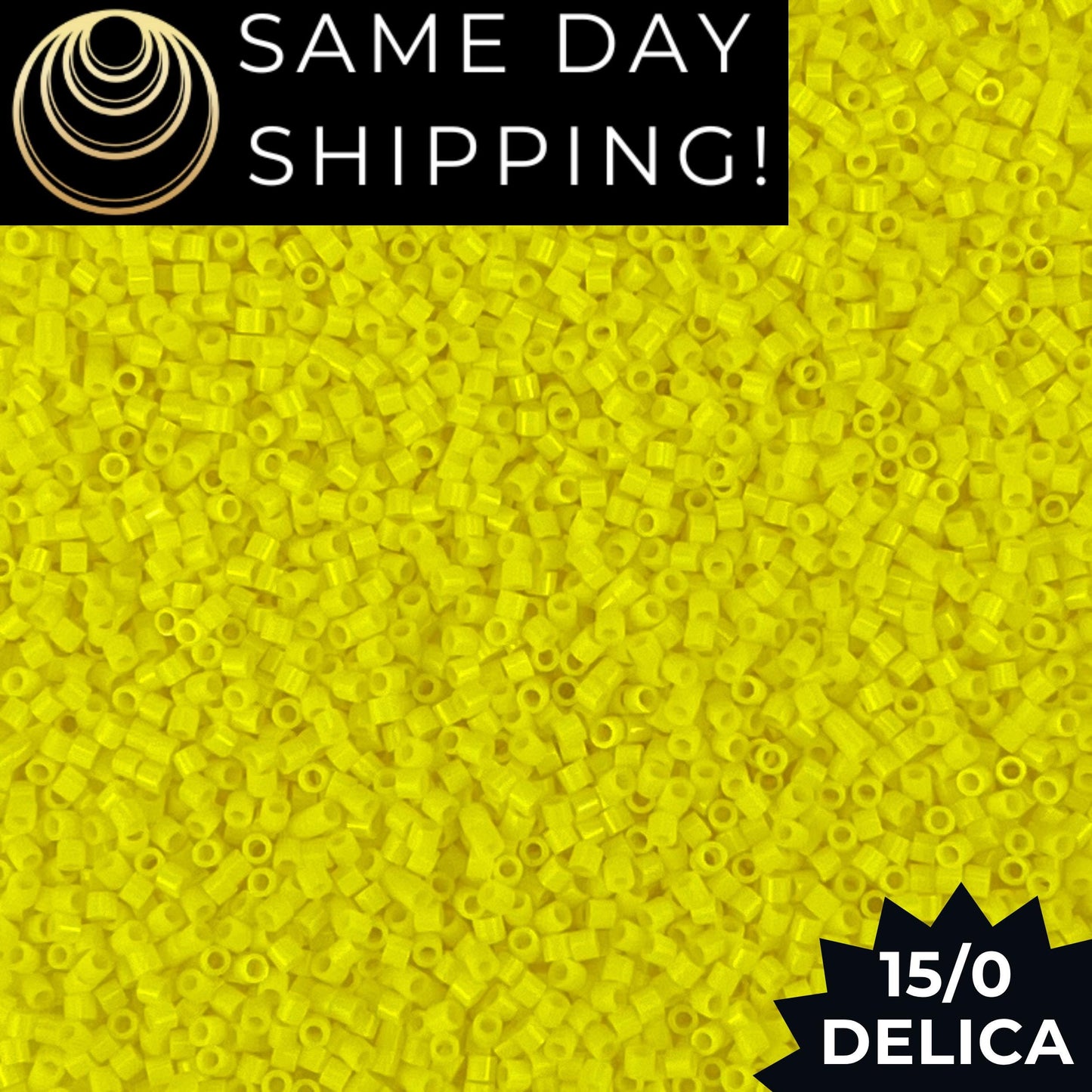 DBS0721 15/0 Miyuki Delica Beads Opaque Yellow