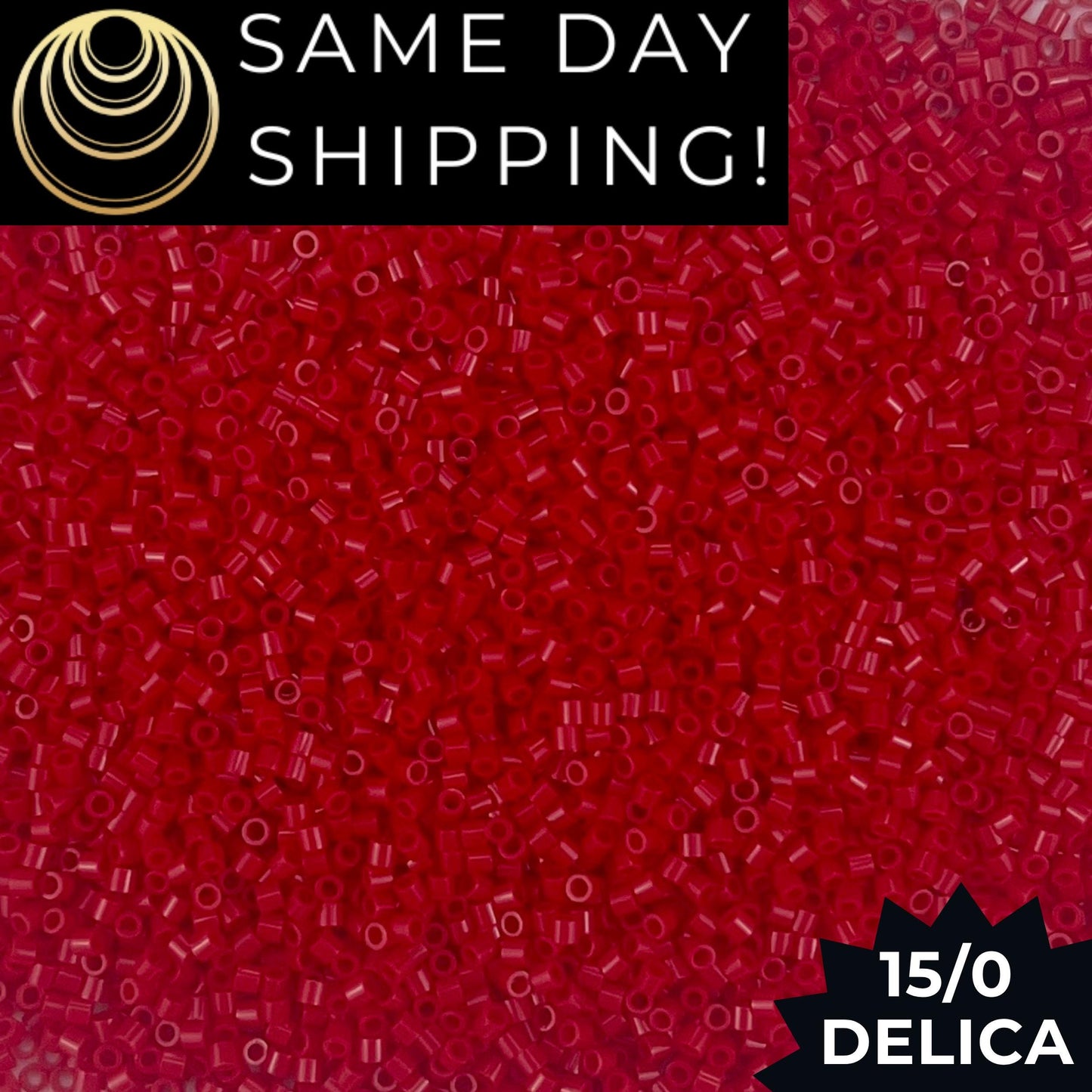 DBS0723 15/0 Miyuki Delica Beads Opaque Red