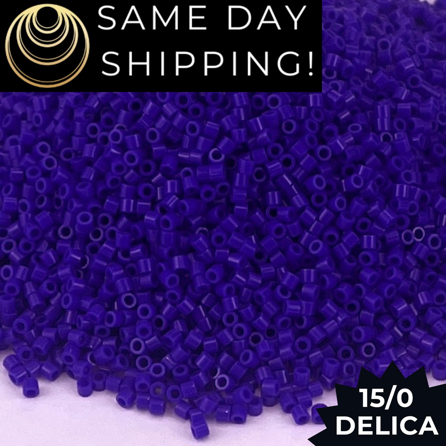 DBS0726 15/0 Miyuki Delica Beads Opaque Cobalt Blue