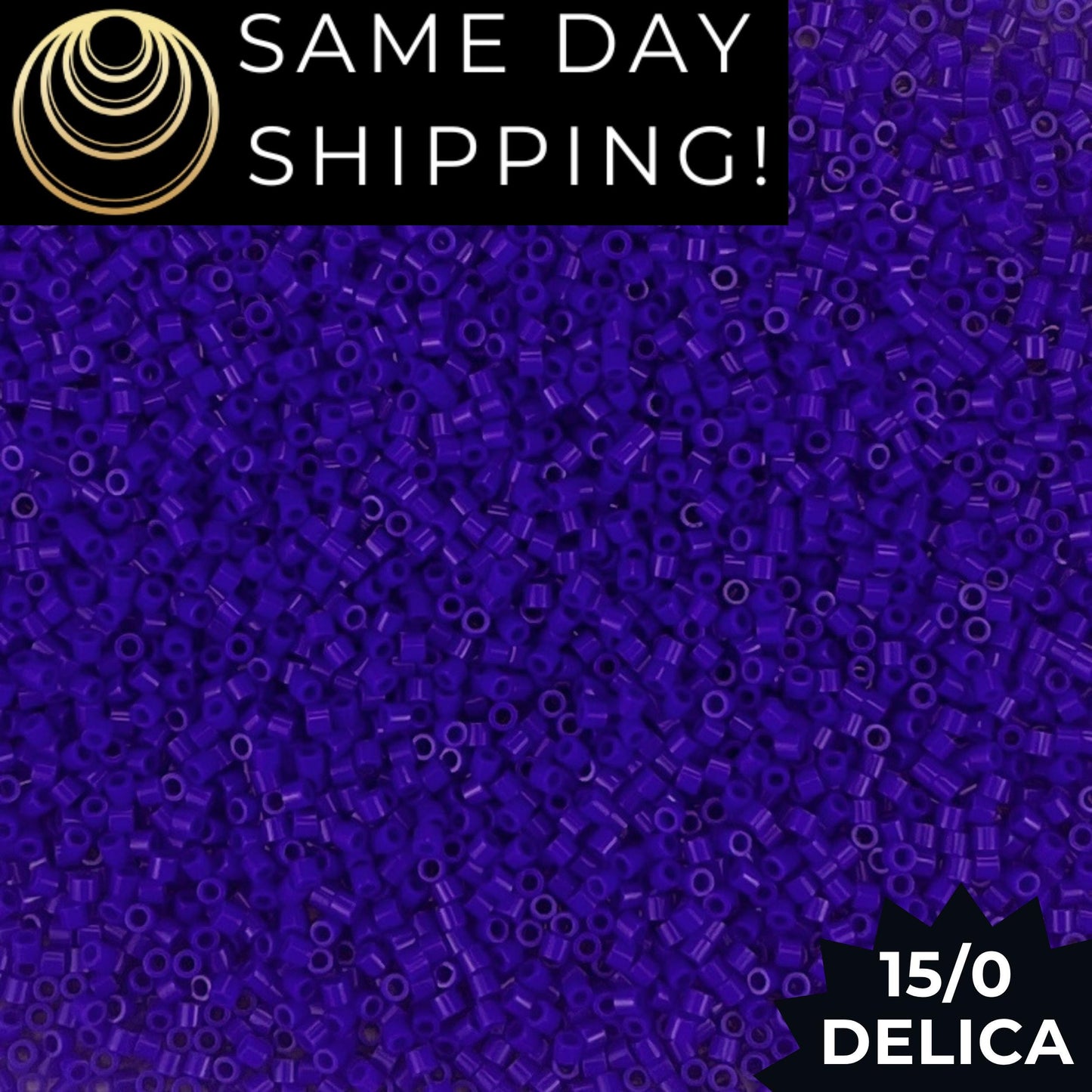 DBS0726 15/0 Miyuki Delica Beads Opaque Cobalt Blue