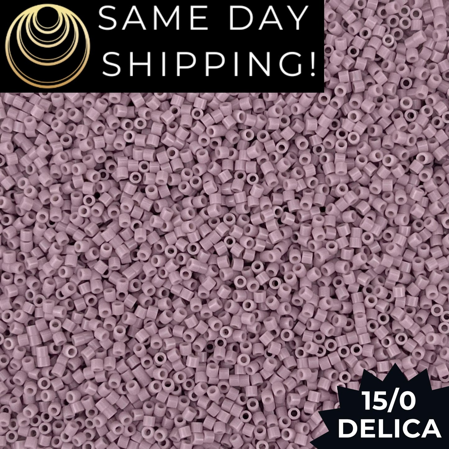 DBS0728 15/0 Miyuki Delica Beads Opaque Lilac