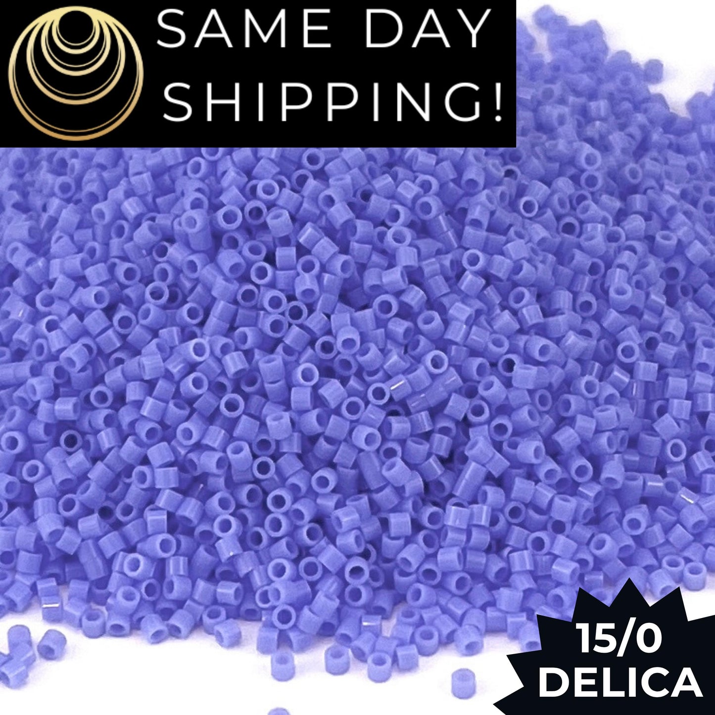 DBS0730 15/0 Miyuki Delica Beads Opaque Light Sapphir