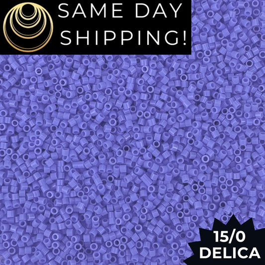 DBS0730 15/0 Miyuki Delica Beads Opaque Light Sapphir