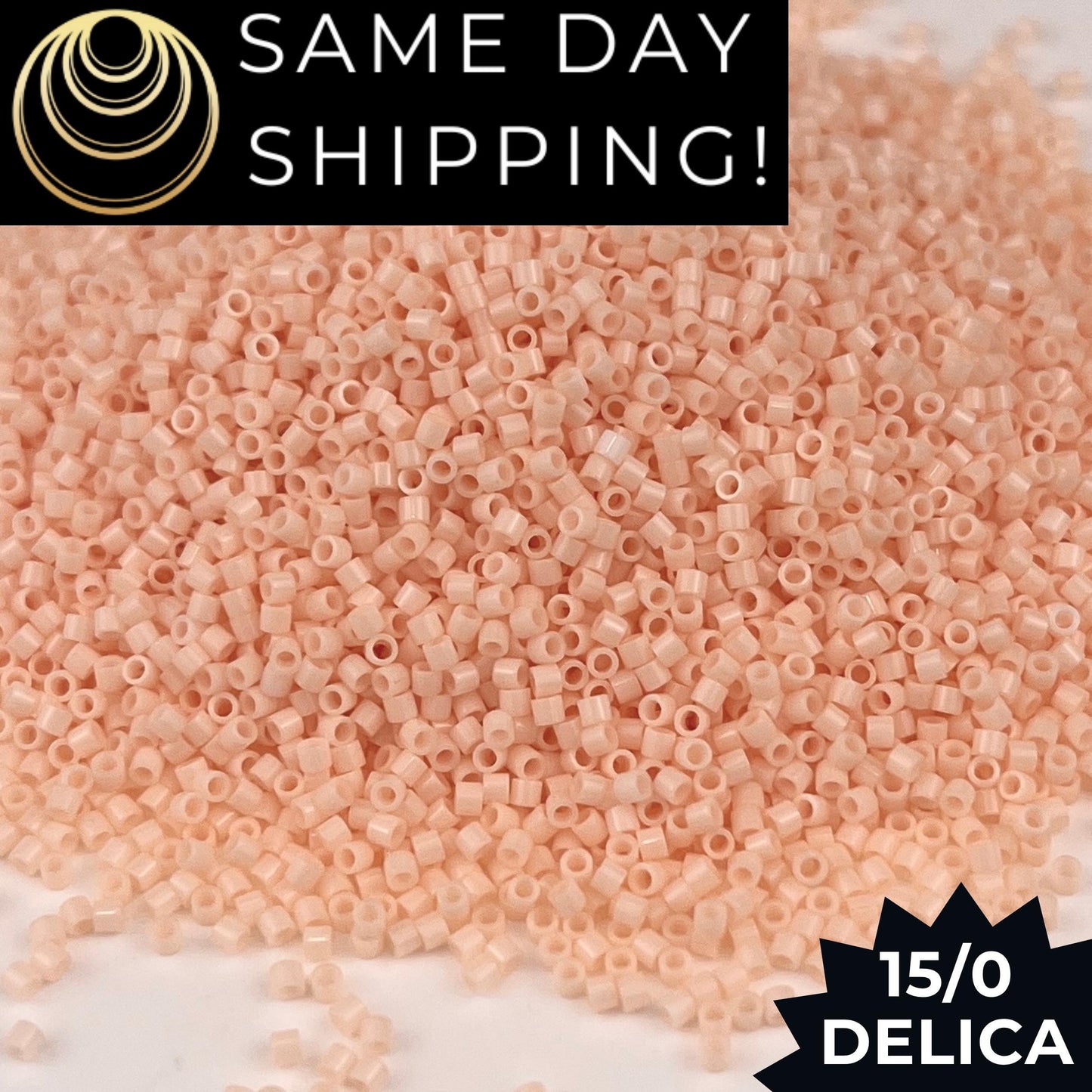 DBS1492 15/0 Miyuki Delica Opaque Light Peach