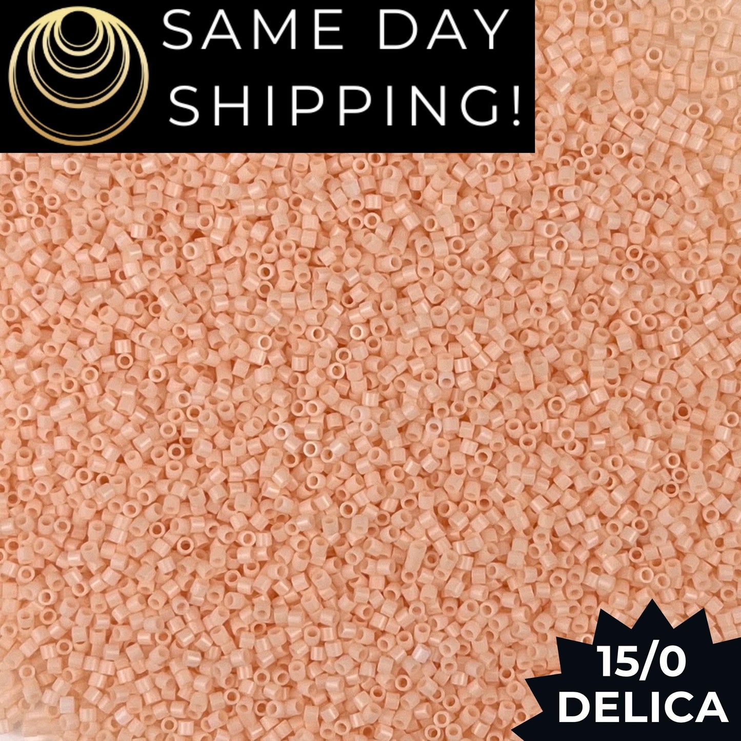 DBS1492 15/0 Miyuki Delica Opaque Light Peach