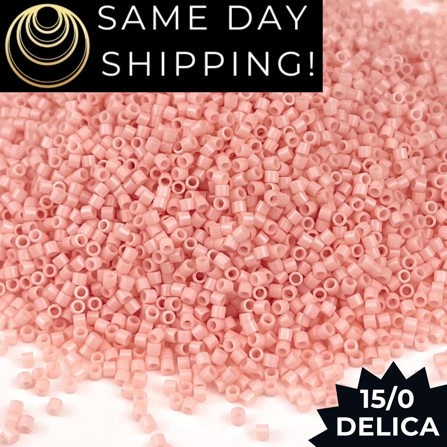 DBS1493 15/0 Miyuki Delica Opaque Light Salmon