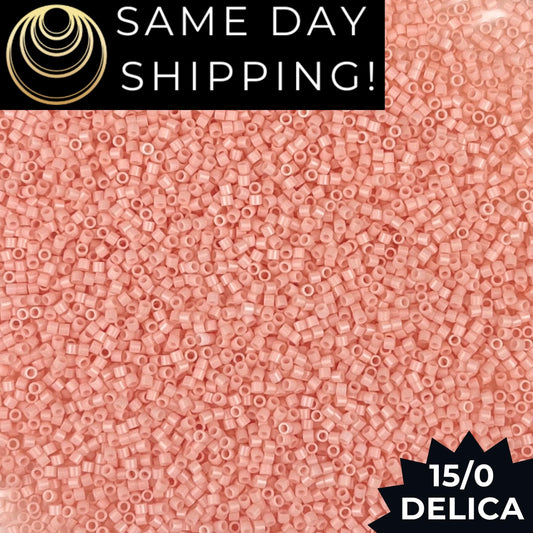 DBS1493 15/0 Miyuki Delica Opaque Light Salmon