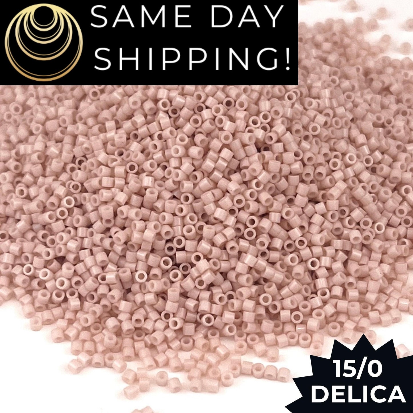 DBS1495 15/0 Miyuki Delica Opaque Pink Champagne
