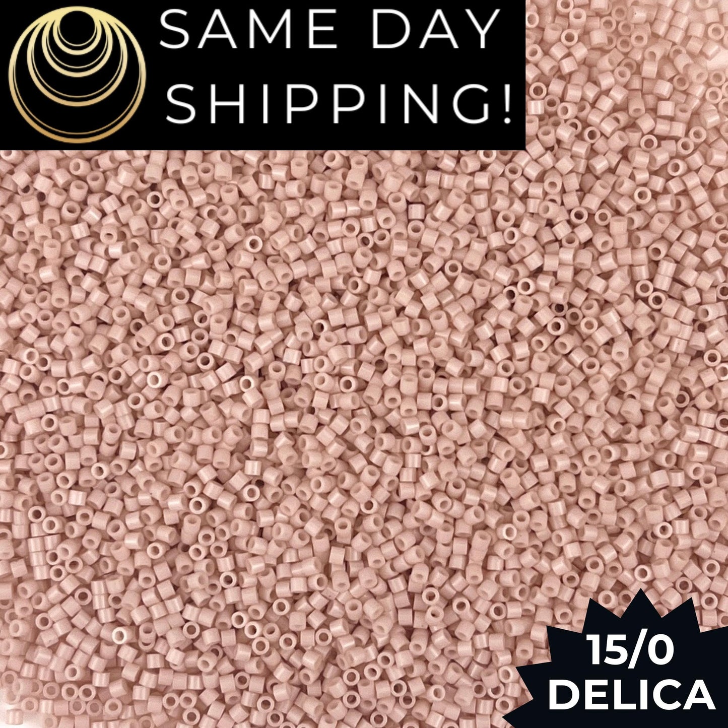 DBS1495 15/0 Miyuki Delica Opaque Pink Champagne