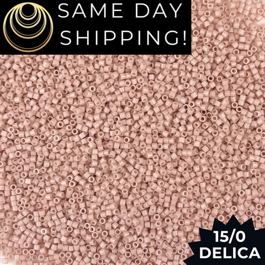 DBS1495 15/0 Miyuki Delica Opaque Pink Champagne