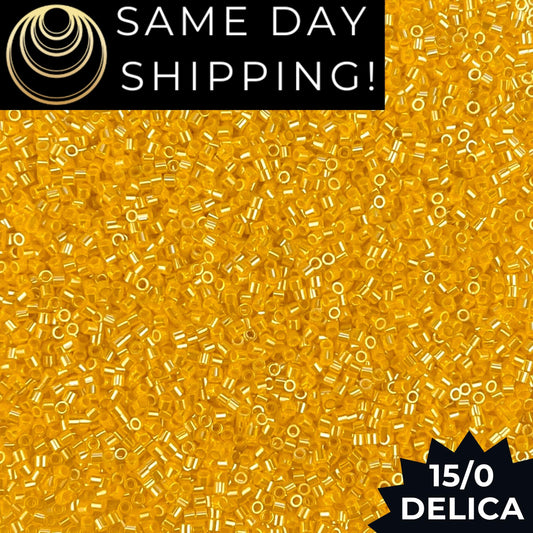 DBS1562 15/0 Miyuki Delica Opaque Canary Luster
