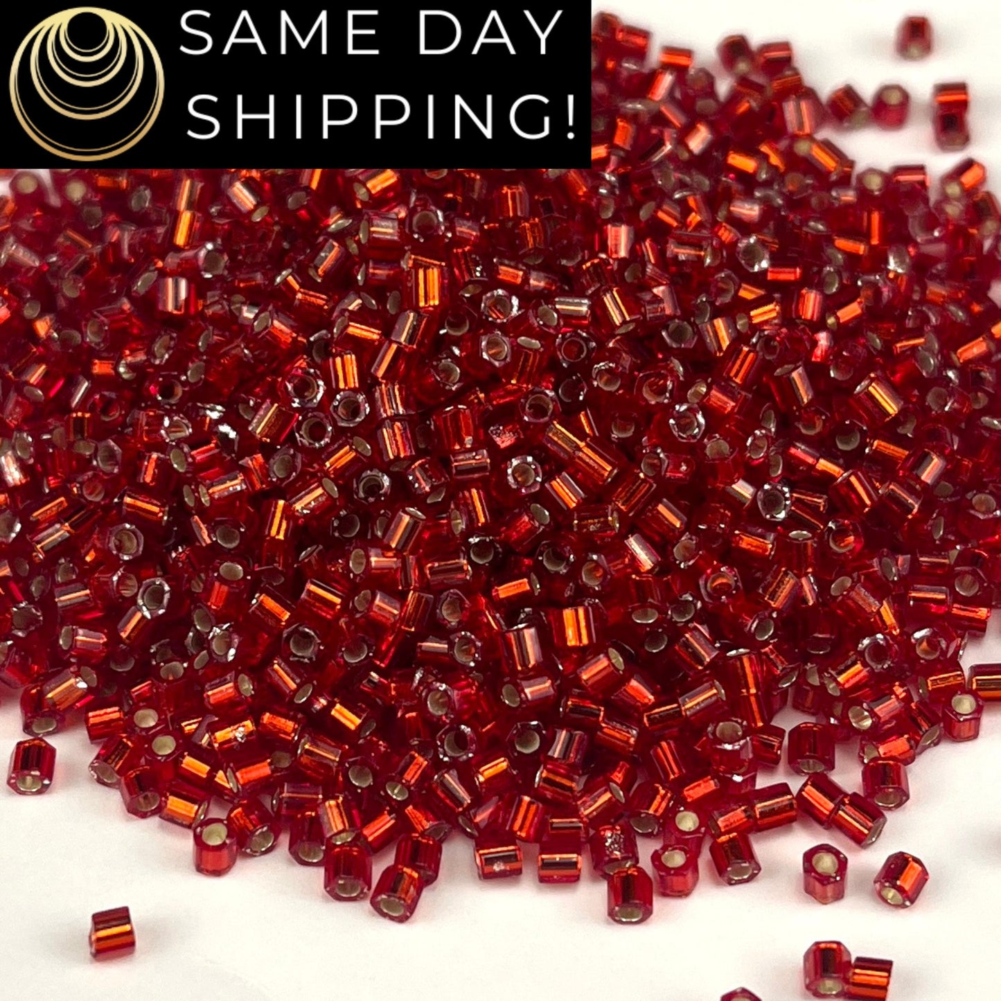 8C-0011 Miyuki 8/0 Hex Cut S/L Ruby 20g Tube