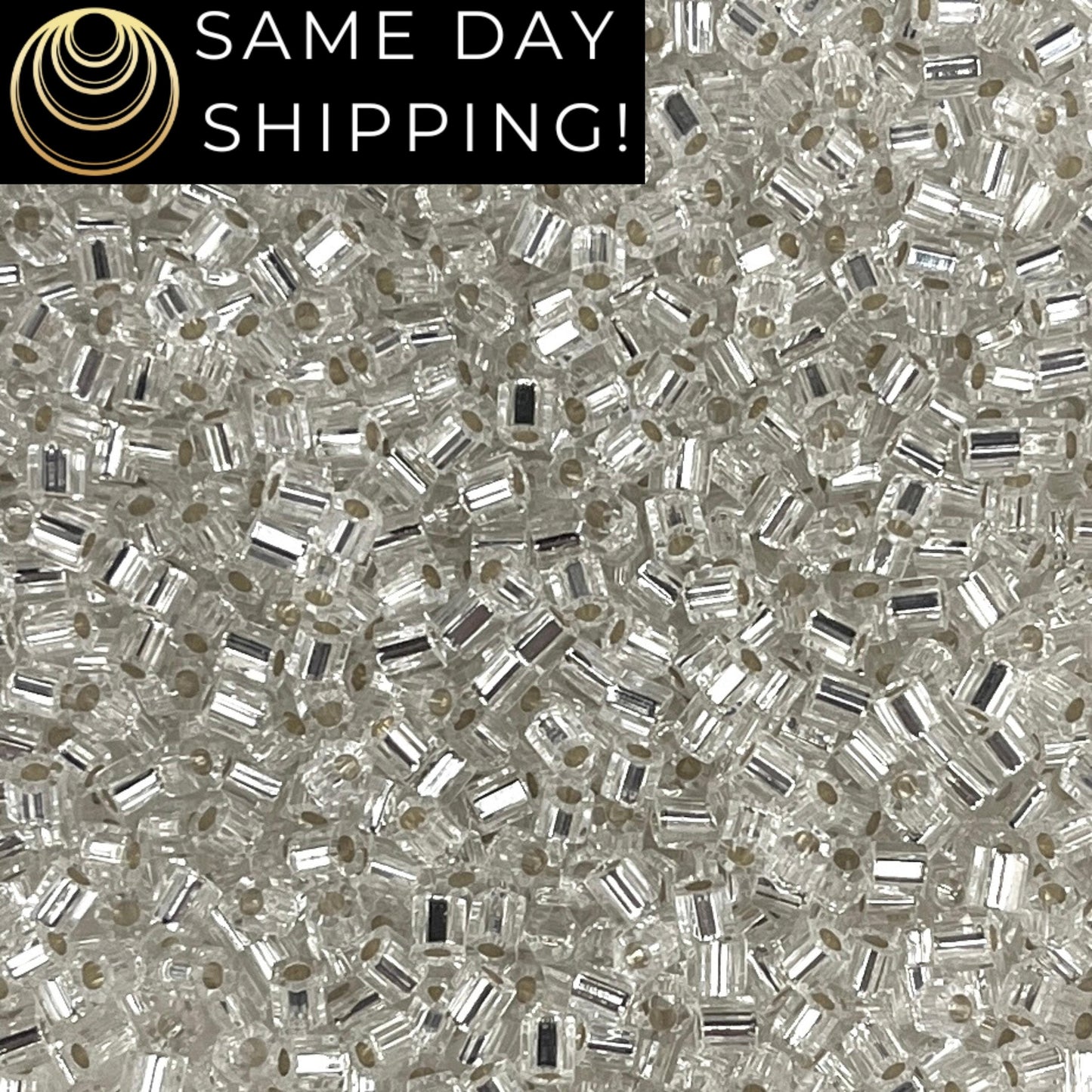 8C-0001 Miyuki 8/0 Hex Cut S/L Crystal 20g Tube