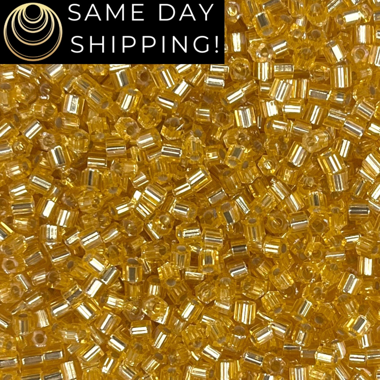 8C-0003 Miyuki 8/0 Hex Cut S/L Gold 20g Tube