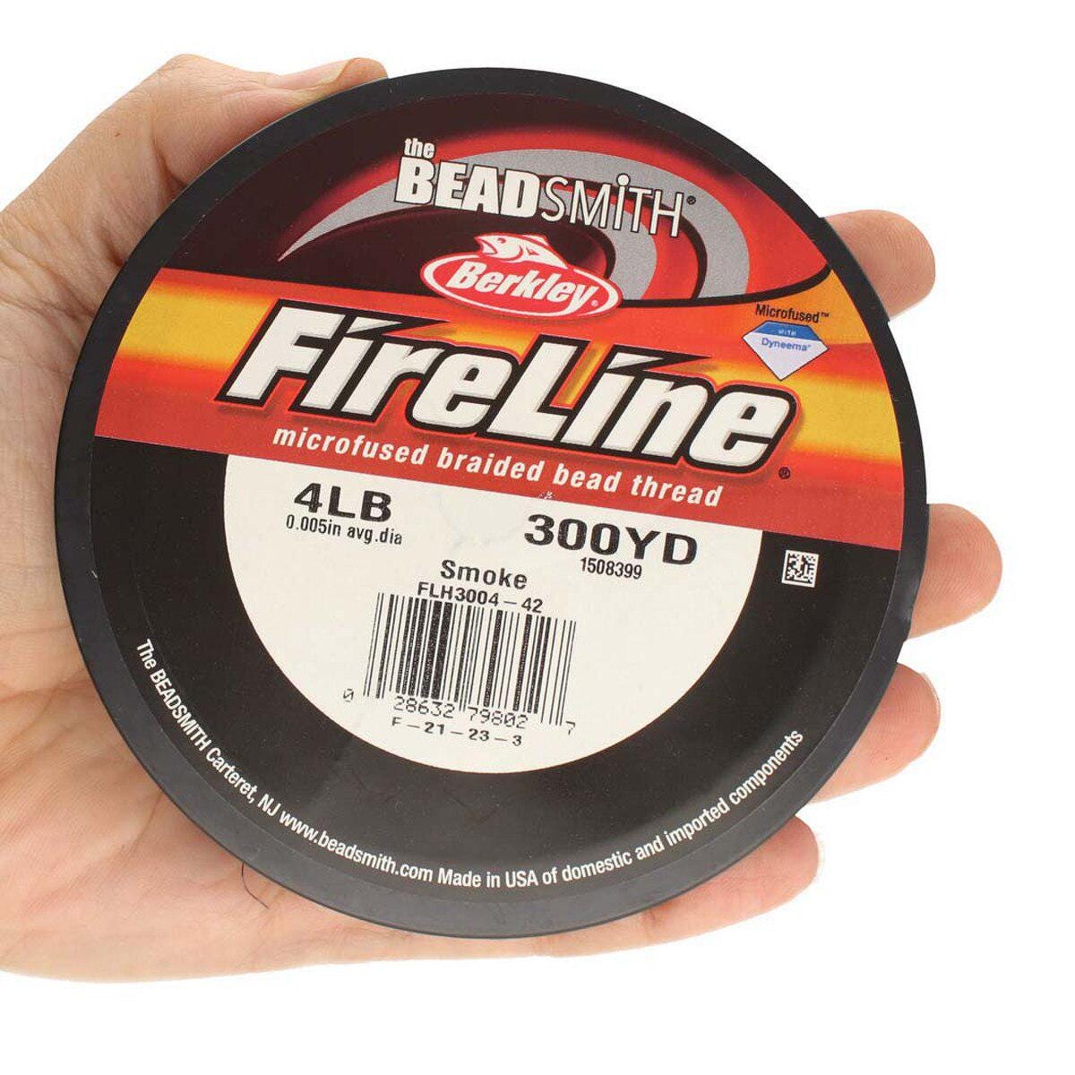 4LB, 300YD Smoke FireLine Beading Thread