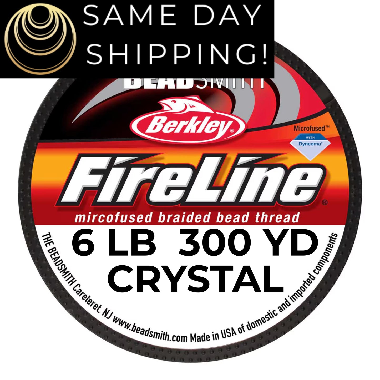 6LB, 300YD Crystal FireLine Beading Thread