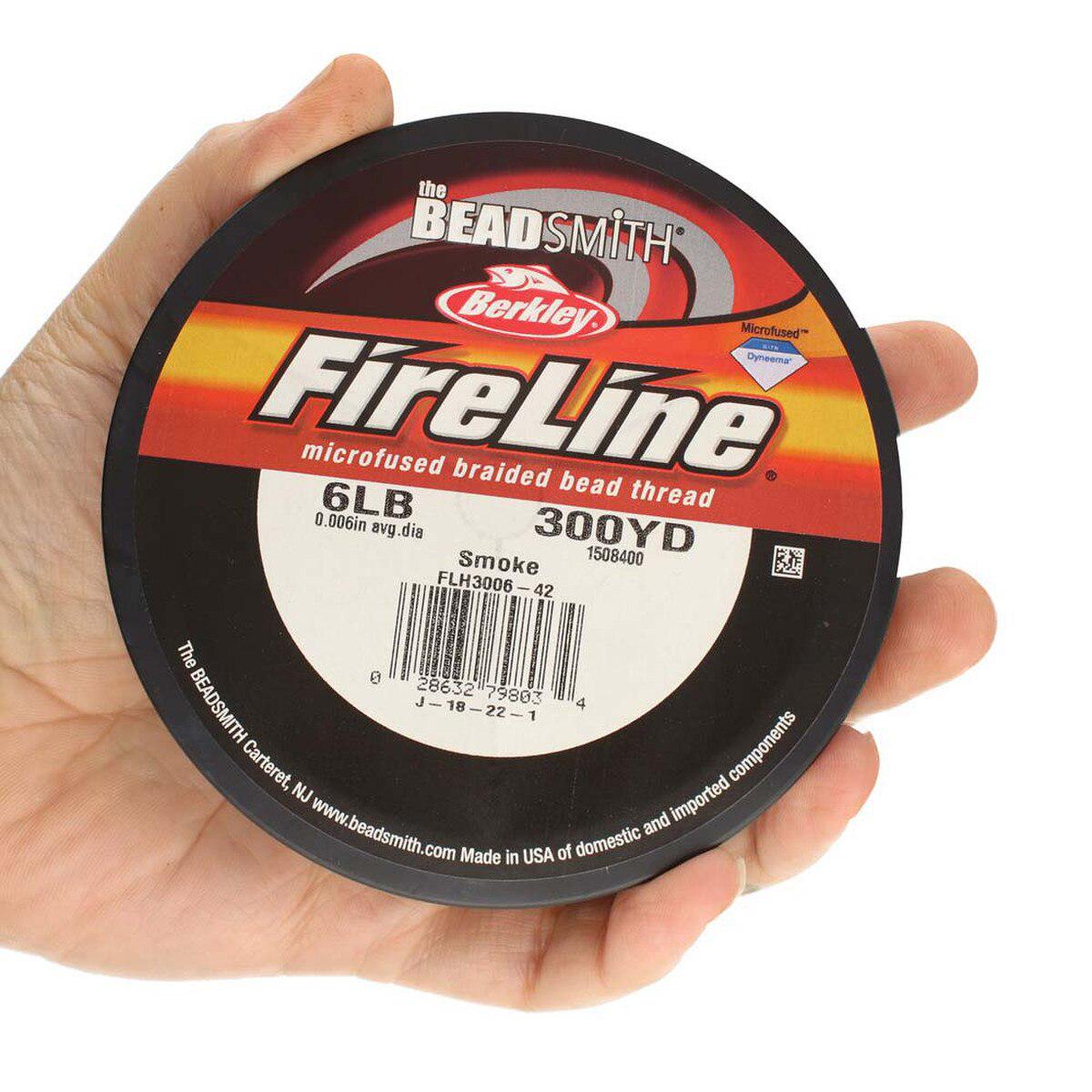 6LB, 300YD Smoke FireLine Beading Thread