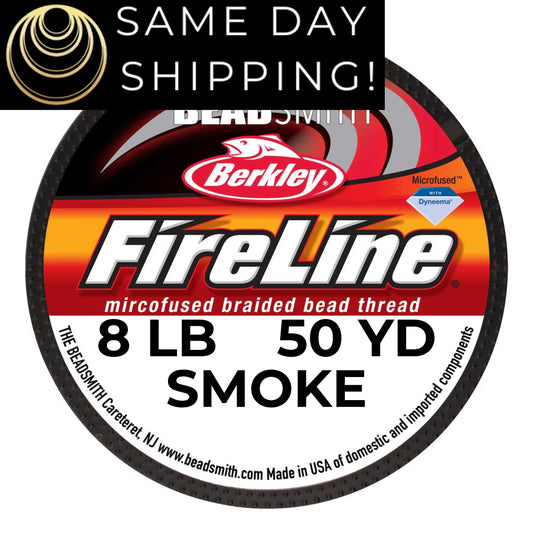 8LB, 50YD Smoke FireLine Beading Thread