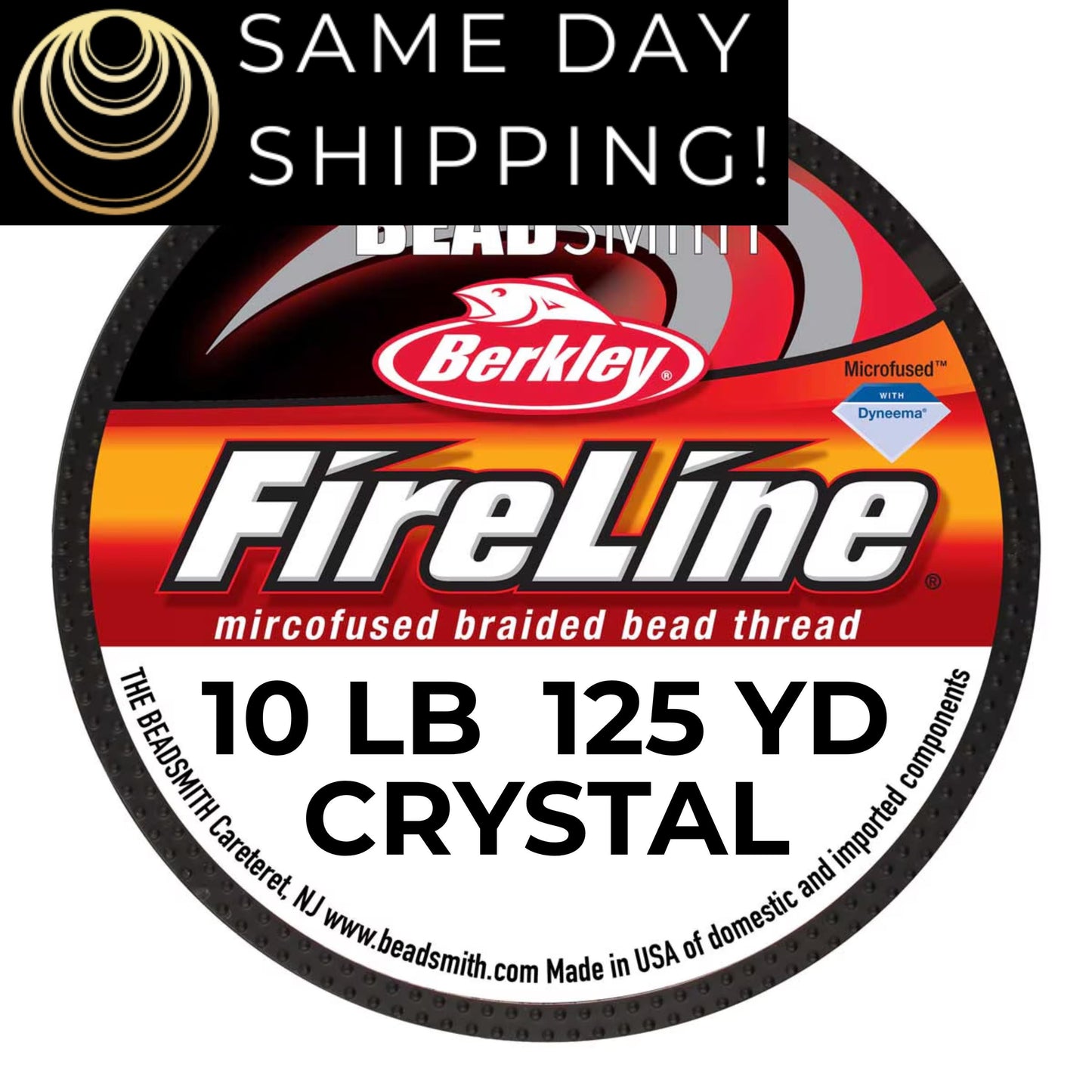 10LB, 125YD Crystal FireLine Beading Thread