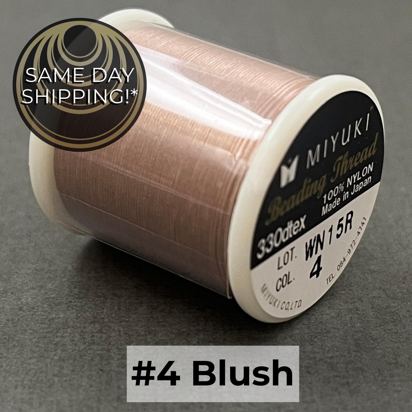 BLUSH #4 Miyuki Beading Thread, 330dtex, 50 Meters