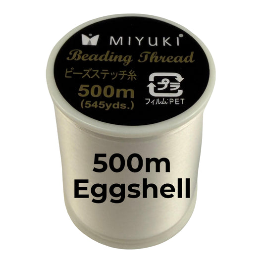 500m #2 EGGSHELL Miyuki Beading Thread, 330dtex Extra Large Spool