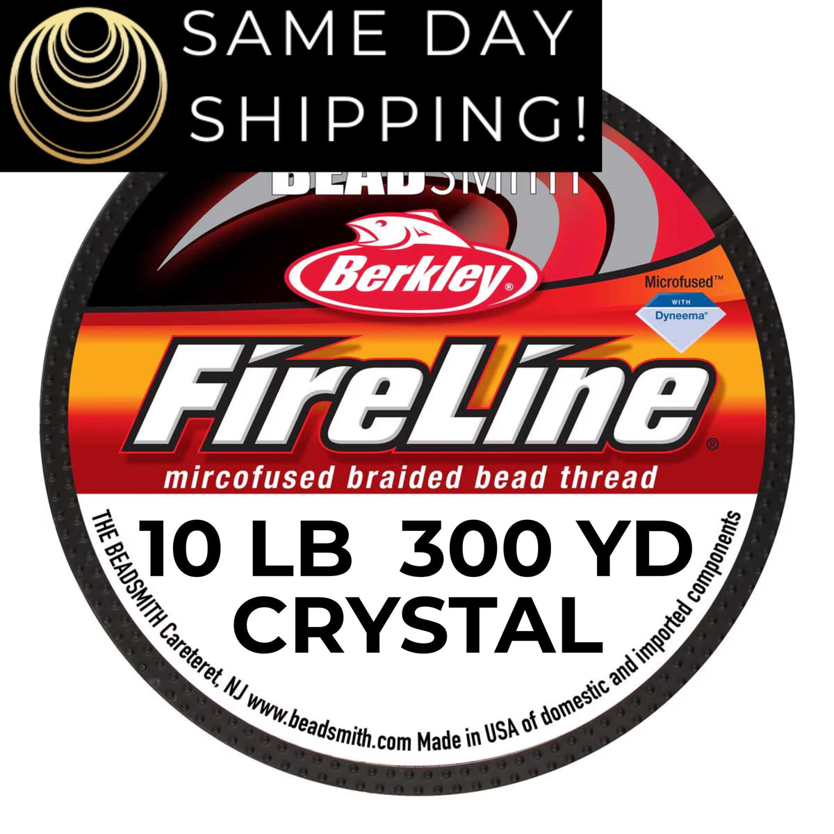 10LB, 300YD Crystal FireLine Beading Thread