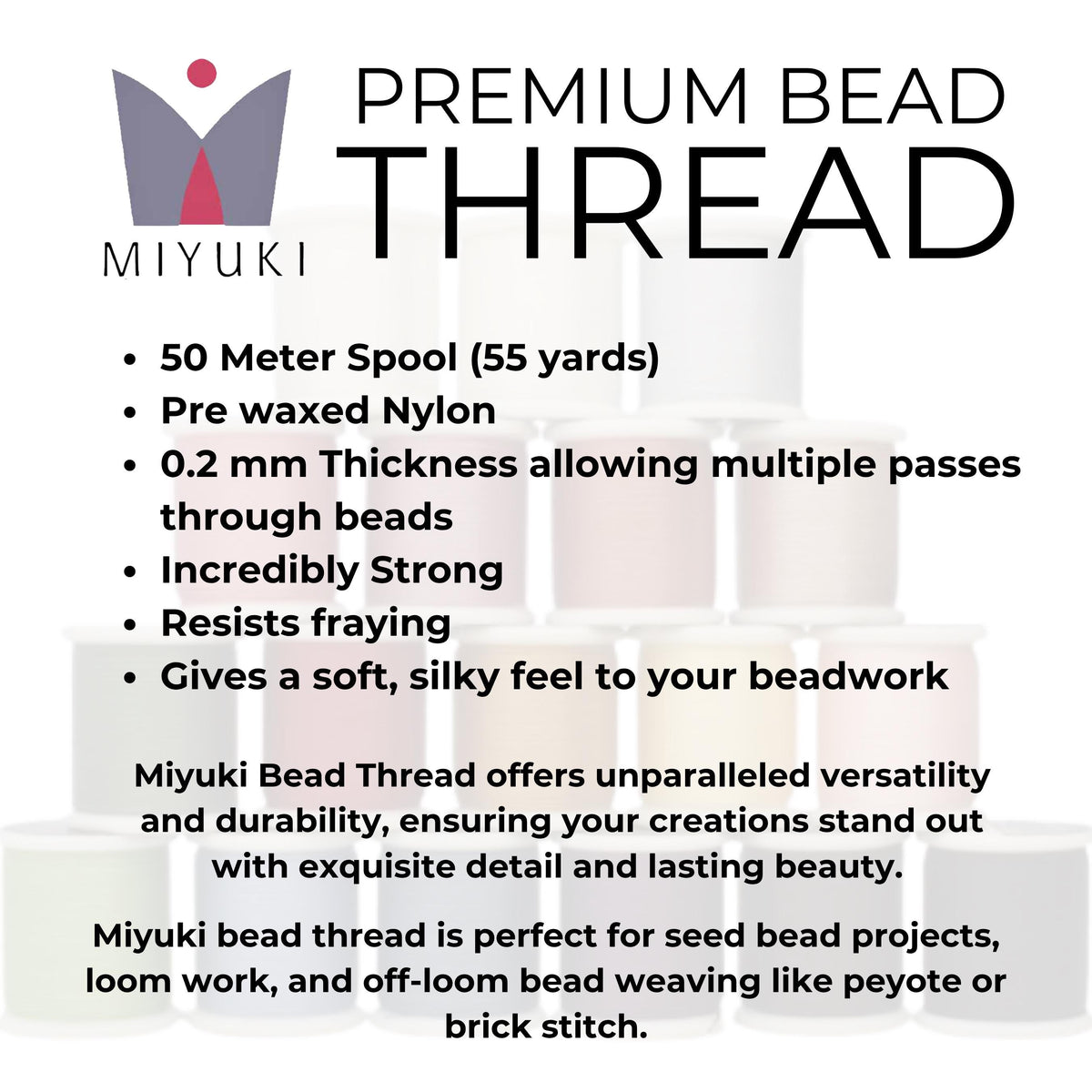 BRONZE #20 Miyuki Beading Thread, 330dtex, 50 Meters