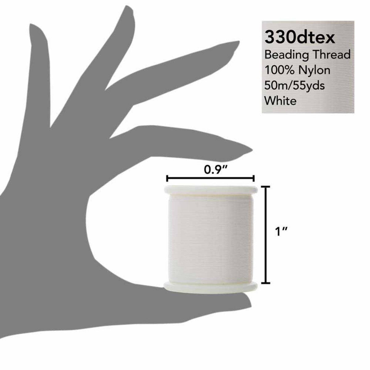 Scarlet Pink #23 KO Beading Thread, 330dtex, 50 Meters