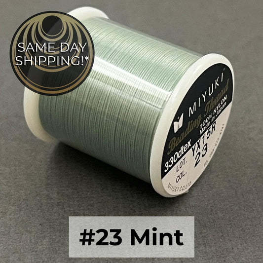 MINT #23 Miyuki Beading Thread, 330dtex, 50 Meters