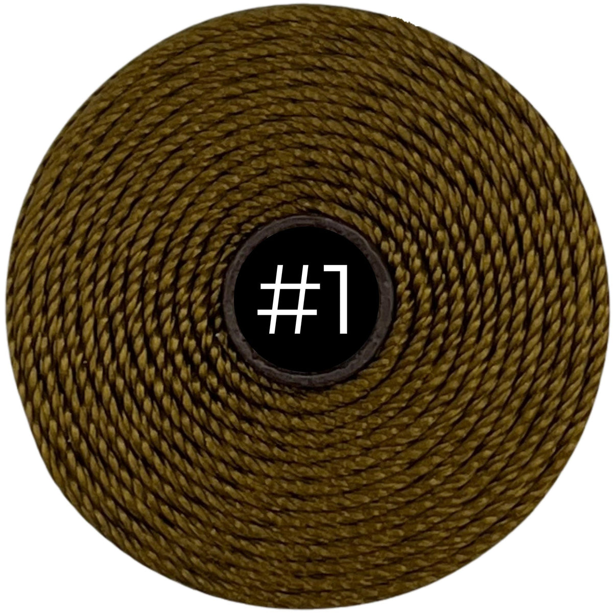 Antique Gold #1 S-Lon Bead Cord TEX 210 77yd 0.5mm, 1 Spool