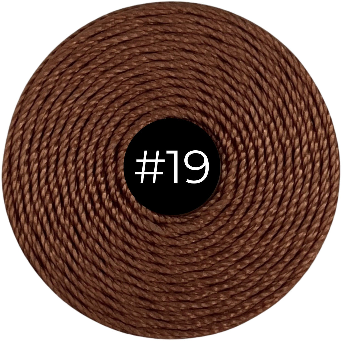 Copper #19 S-Lon Bead Cord TEX 210 77yd 0.5mm, 1 Spool