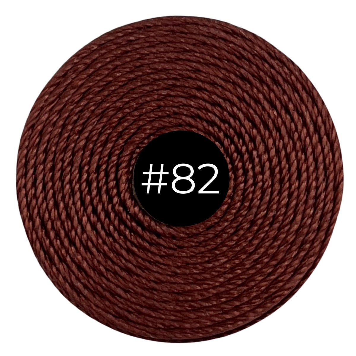 Sienna #82 S-Lon Bead Cord TEX 210 77yd 0.5mm, 1 Spool