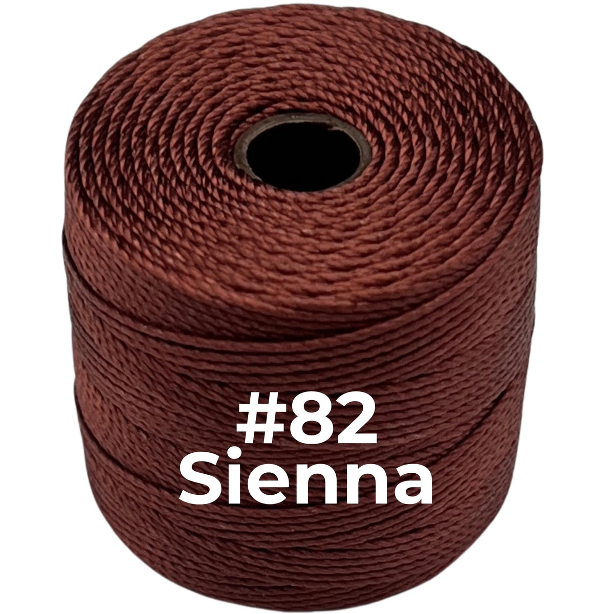 Sienna #82 S-Lon Bead Cord TEX 210 77yd 0.5mm, 1 Spool