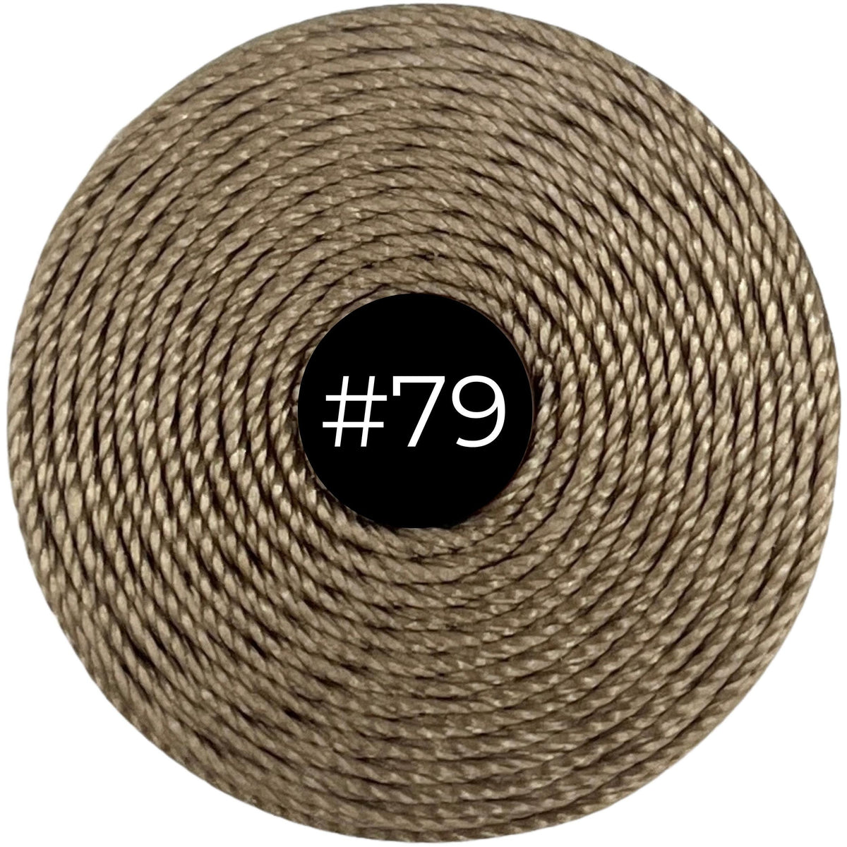 Sand #79 S-Lon Bead Cord TEX 210 77yd 0.5mm, 1 Spool