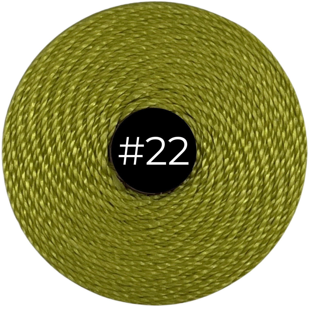 Chartreuse #22 S-Lon Bead Cord TEX 210 77yd 0.5mm