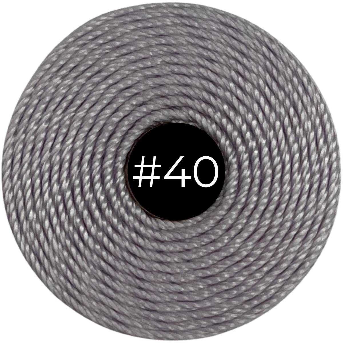 Lavender #40 S-Lon Bead Cord TEX 210 77yd 0.5mm, 1 Spool