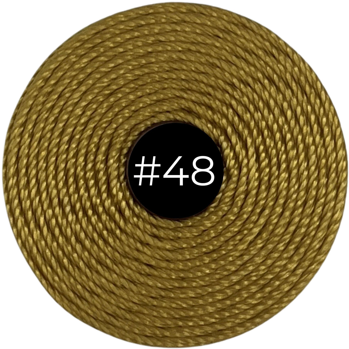 Light Maize #48 S-Lon Bead Cord TEX 210 77yd 0.5mm