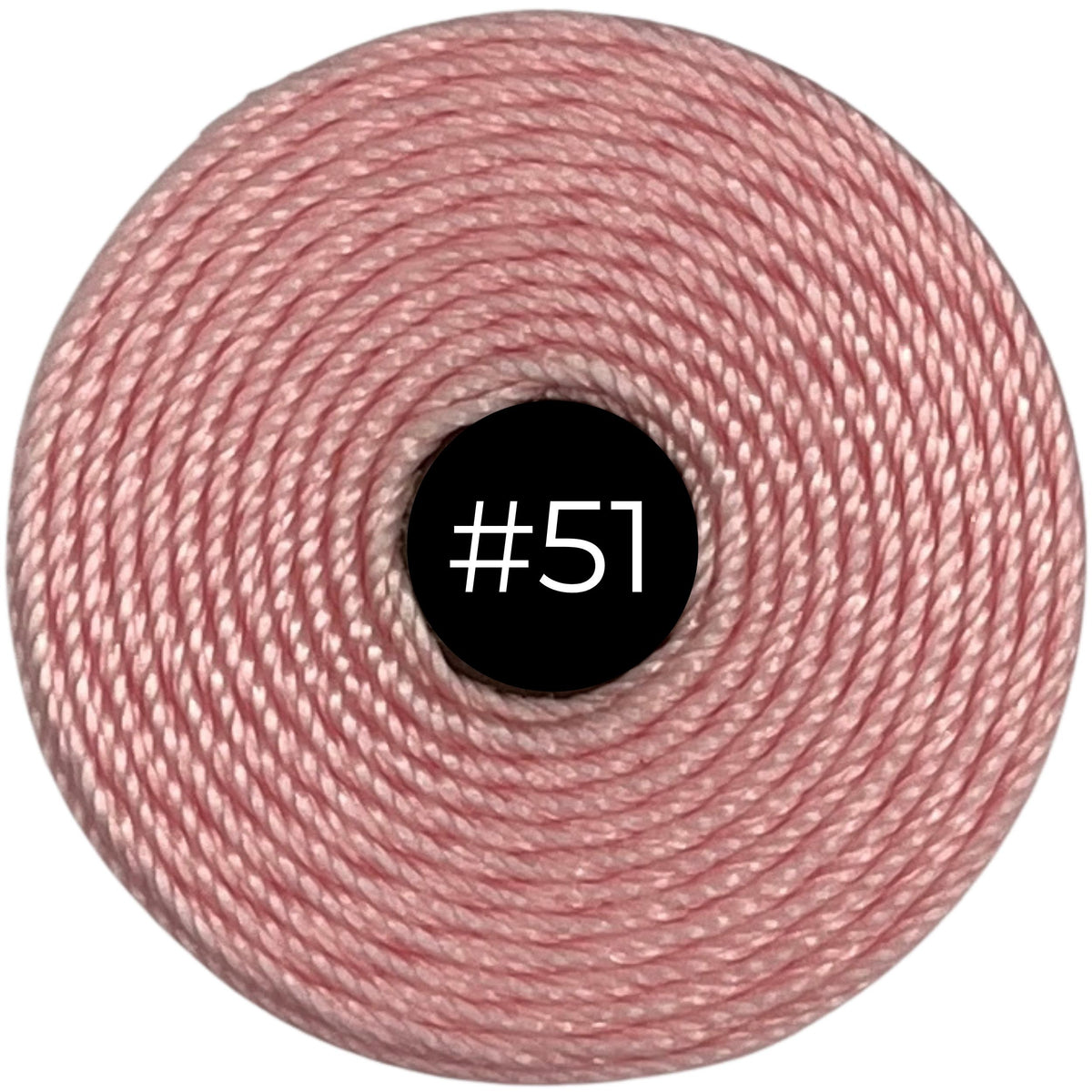 Light Pink #51 S-Lon Bead Cord TEX 210 77yd 0.5mm