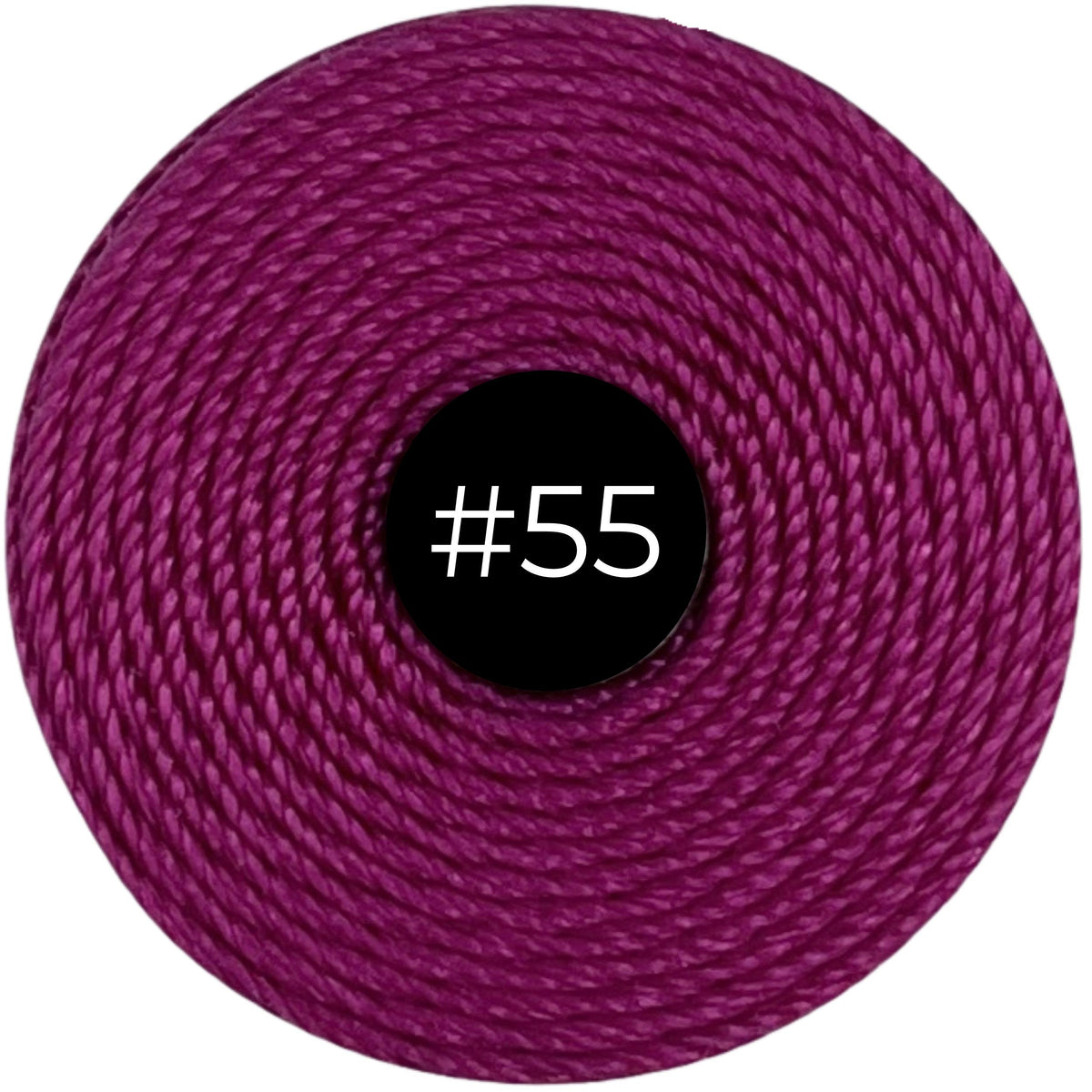 Magenta #55 S-Lon Bead Cord TEX 210 77yd 0.5mm