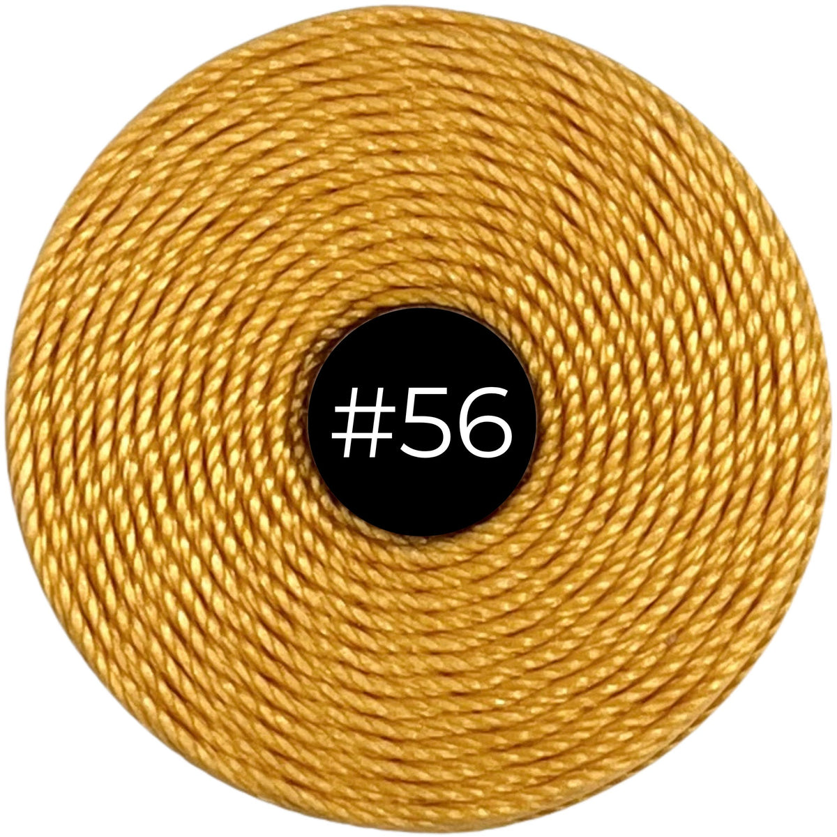 Marigold #56 S-Lon Bead Cord TEX 210 77yd 0.5mm