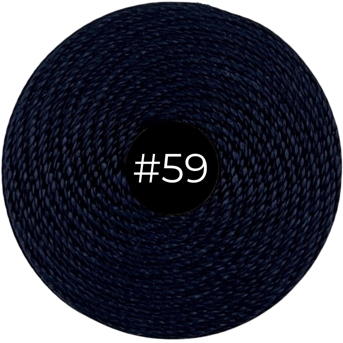 Navy #59 S-Lon Bead Cord TEX 210 77yd 0.5mm