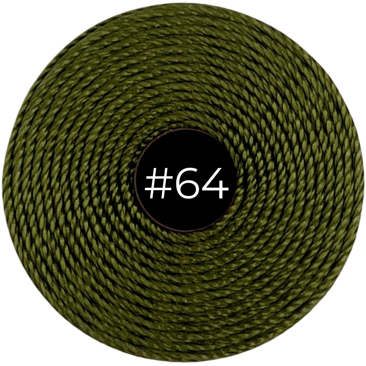 Olivine #64 S-Lon Bead Cord TEX 210 77yd 0.5mm