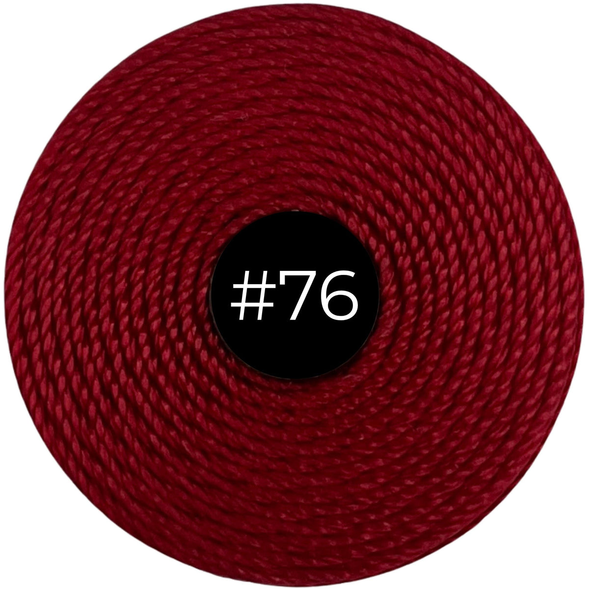 Red Hot #76 S-Lon Bead Cord TEX 210 77yd 0.5mm