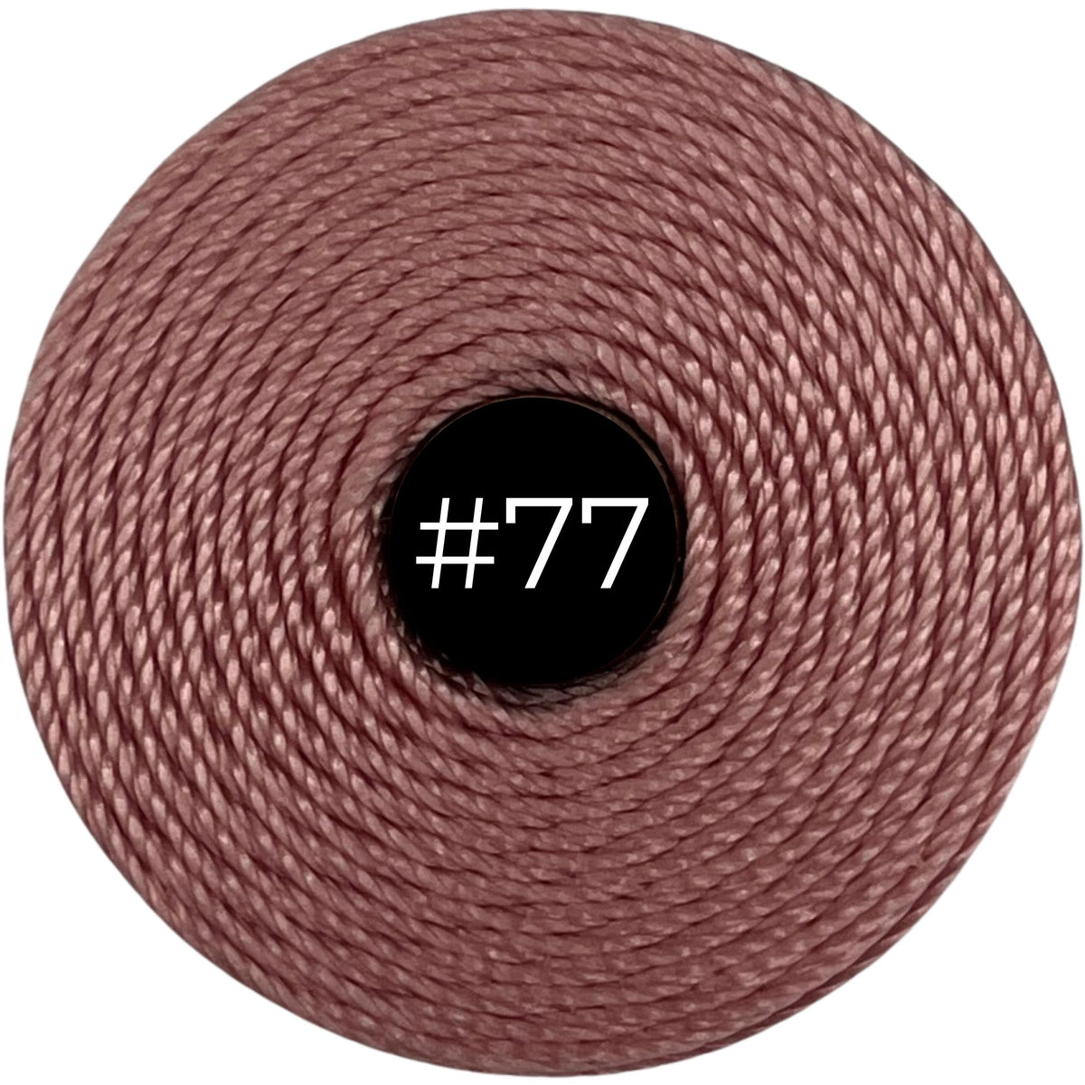 Rose #77 S-Lon Bead Cord TEX 210 77yd 0.5mm