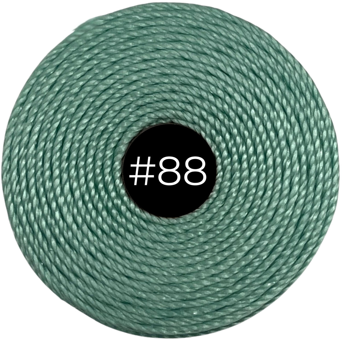 Turquoise #88 S-Lon Bead Cord TEX 210 77yd 0.5mm, 1 Spool