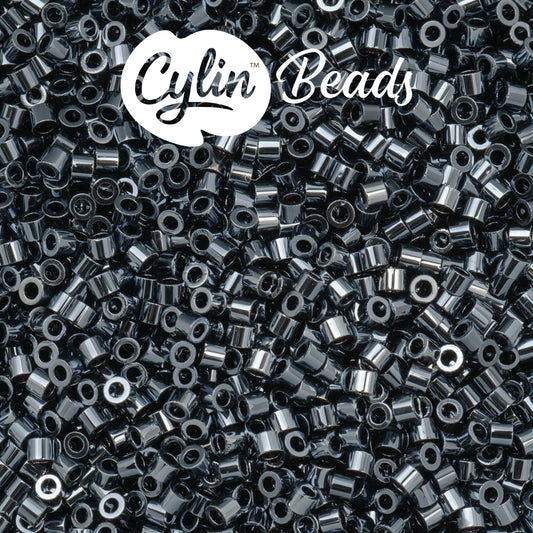 CY11-1000 11/0 Cylin Beads Gunmetal