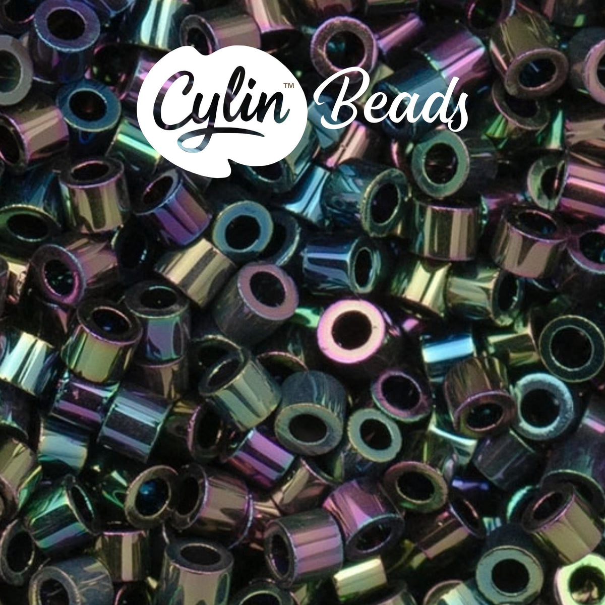 CY11-1001 11/0 Cylin Beads Purple Iris
