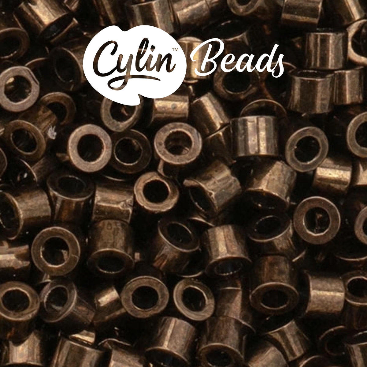 CY11-1005 11/0 Cylin Beads Bronze Metallic